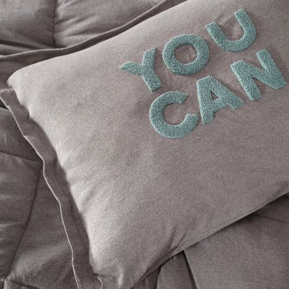 Karaca Home Motto Cotton Comfort Tek Kişilik Uyku Seti – Antrasit Gri-Yatak Odasi-Prenseshome Leyweg-Prenseshome Leyweg
