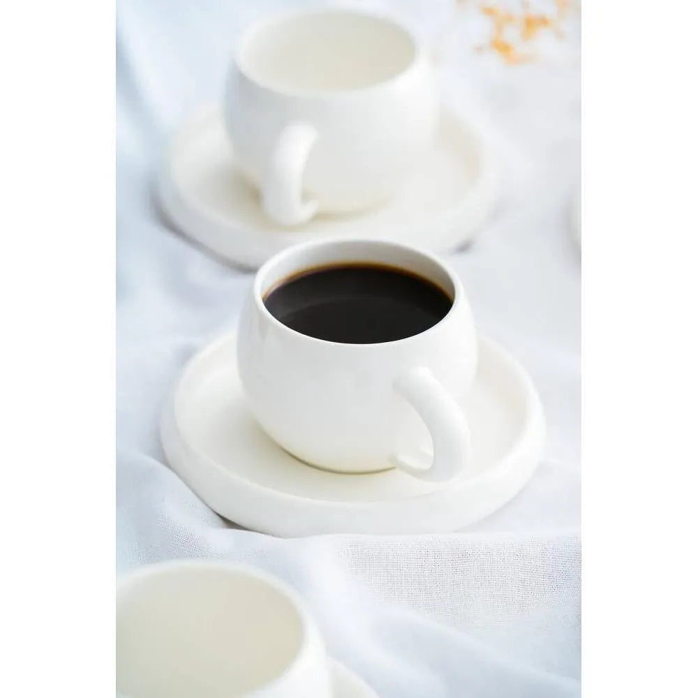 Acar Bianco Perla porselen Cay fincan takımı 6 kişilik – 200 ml-Prenseshome Leyweg-Prenseshome Leyweg