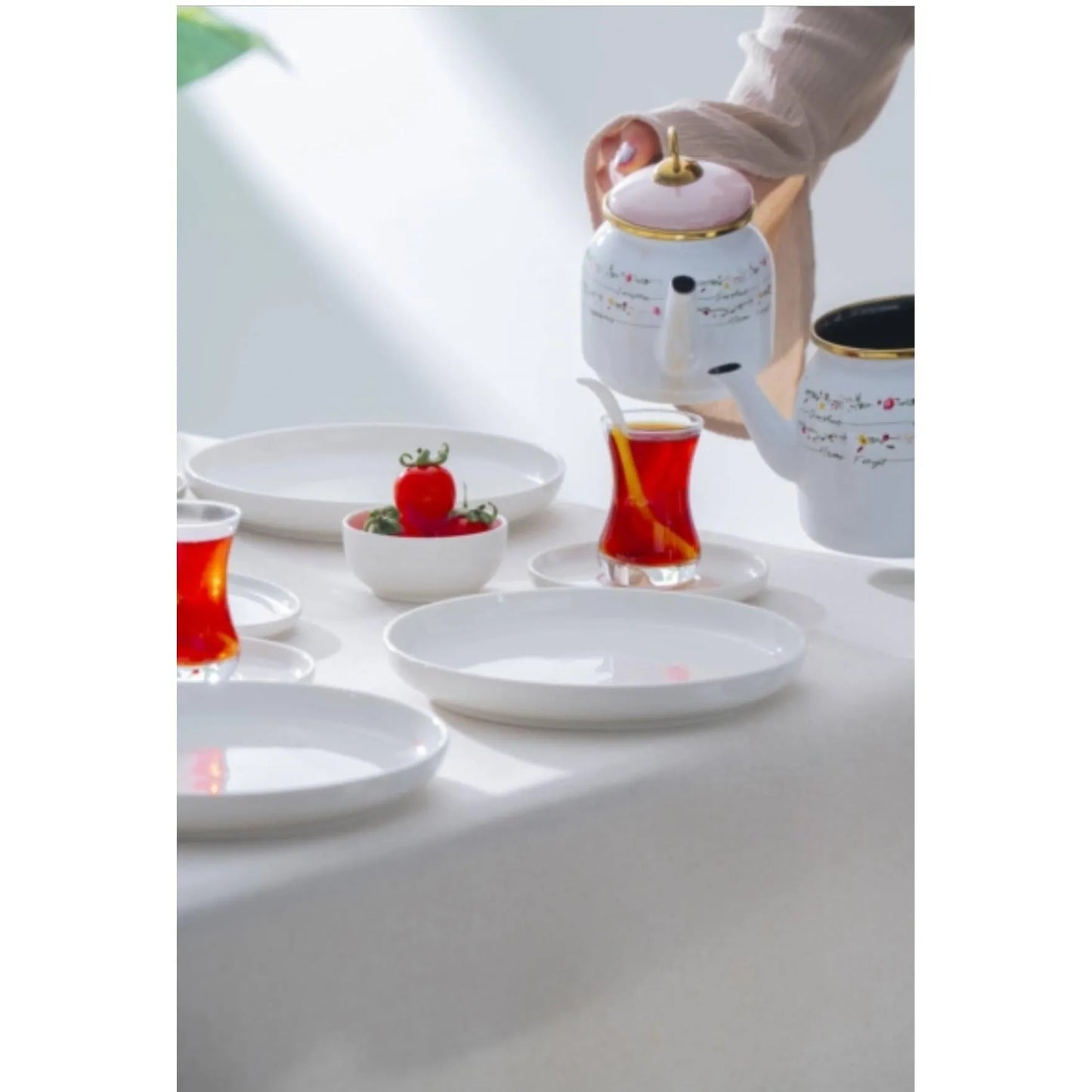 Acar Aden 6 Kişilik 32 Parça Kahvaltı Seti – Beyaz Porselen-Yemek Takimi-Prenseshome Leyweg-Prenseshome Leyweg