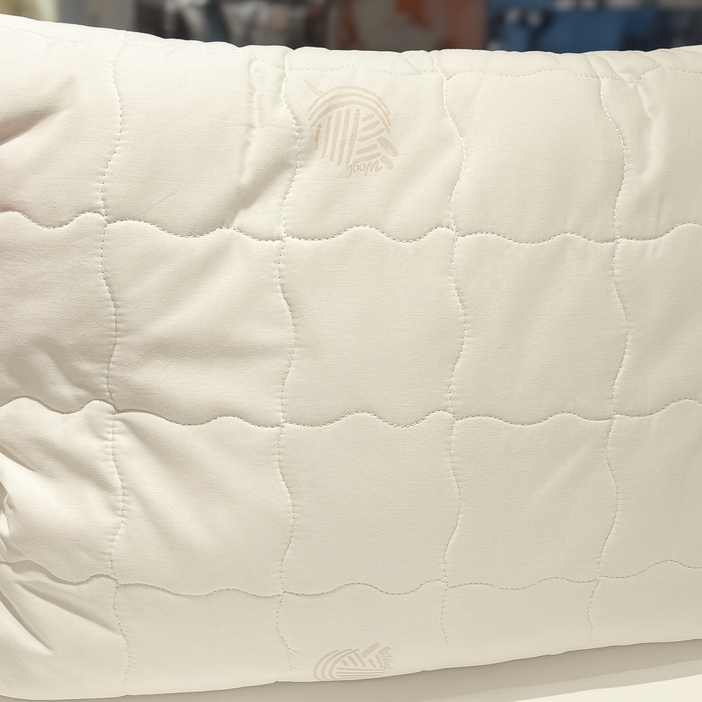 İpekçe %100 Pamuk Kumaş ve Yün Dolgulu Yastık 50x70 cm – 1 kg-Yatak Odasi-Prenseshome Leyweg-Prenseshome Leyweg