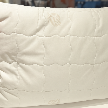 İpekçe %100 Pamuk Kumaş ve Yün Dolgulu Yastık 50x70 cm – 1 kg-Yatak Odasi-Prenseshome Leyweg-Prenseshome Leyweg