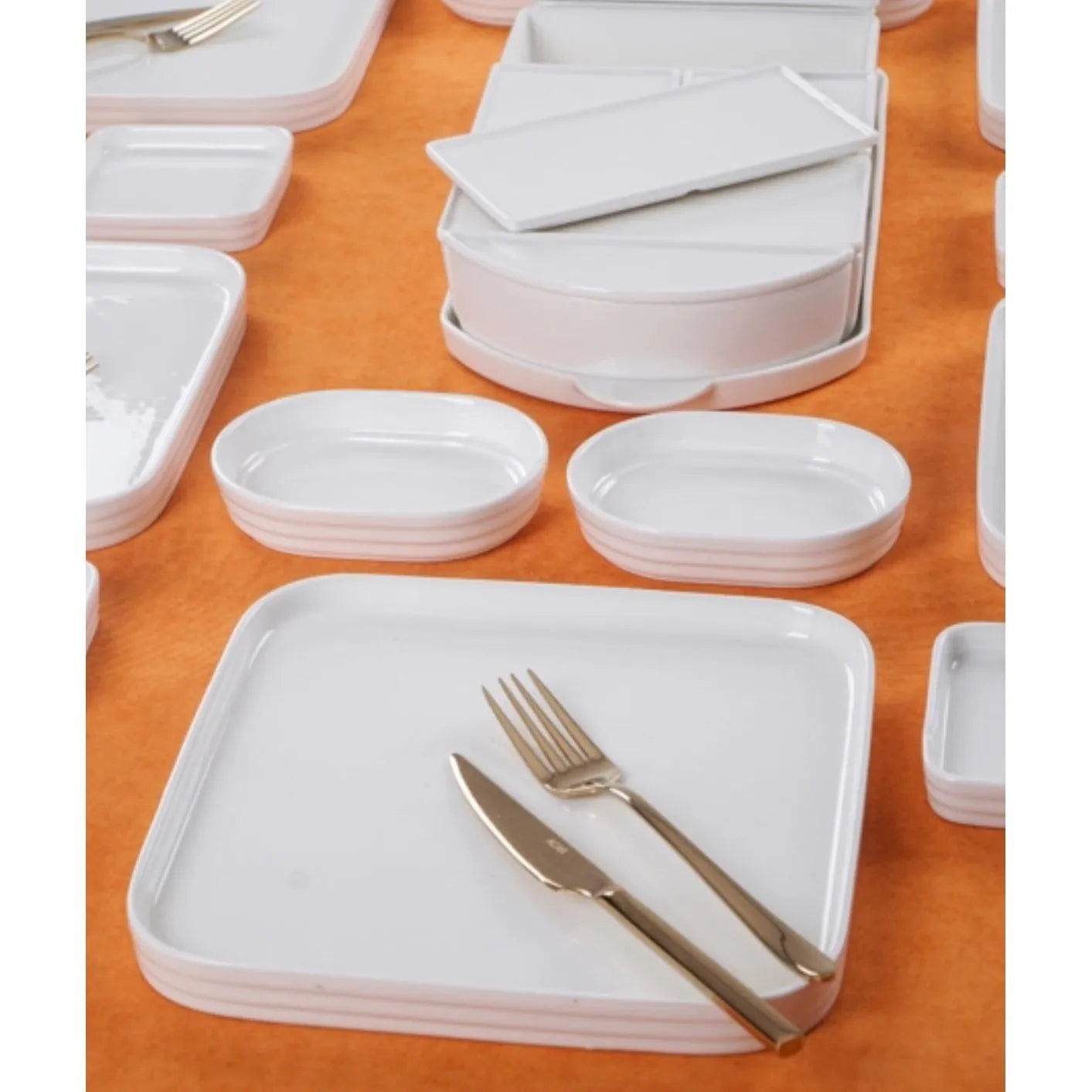 Acar Bianco Perla koleksiyonundan 29 parçalık kahvaltı takımı-Sofra ürünleri-Prenseshome Leyweg-Prenseshome Leyweg