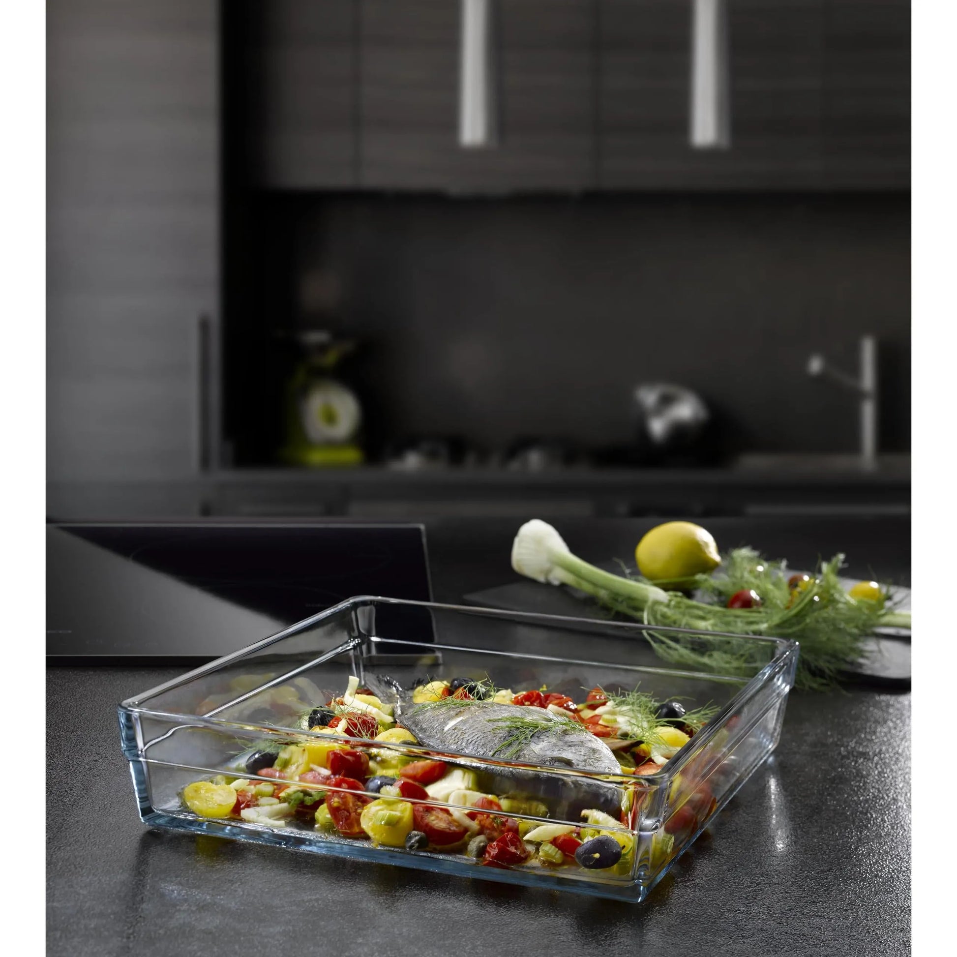 Pasabahce Borcam premium Kare tepsi 2400 cc-Cam urunler-Prenseshome Leyweg-Prenseshome Leyweg