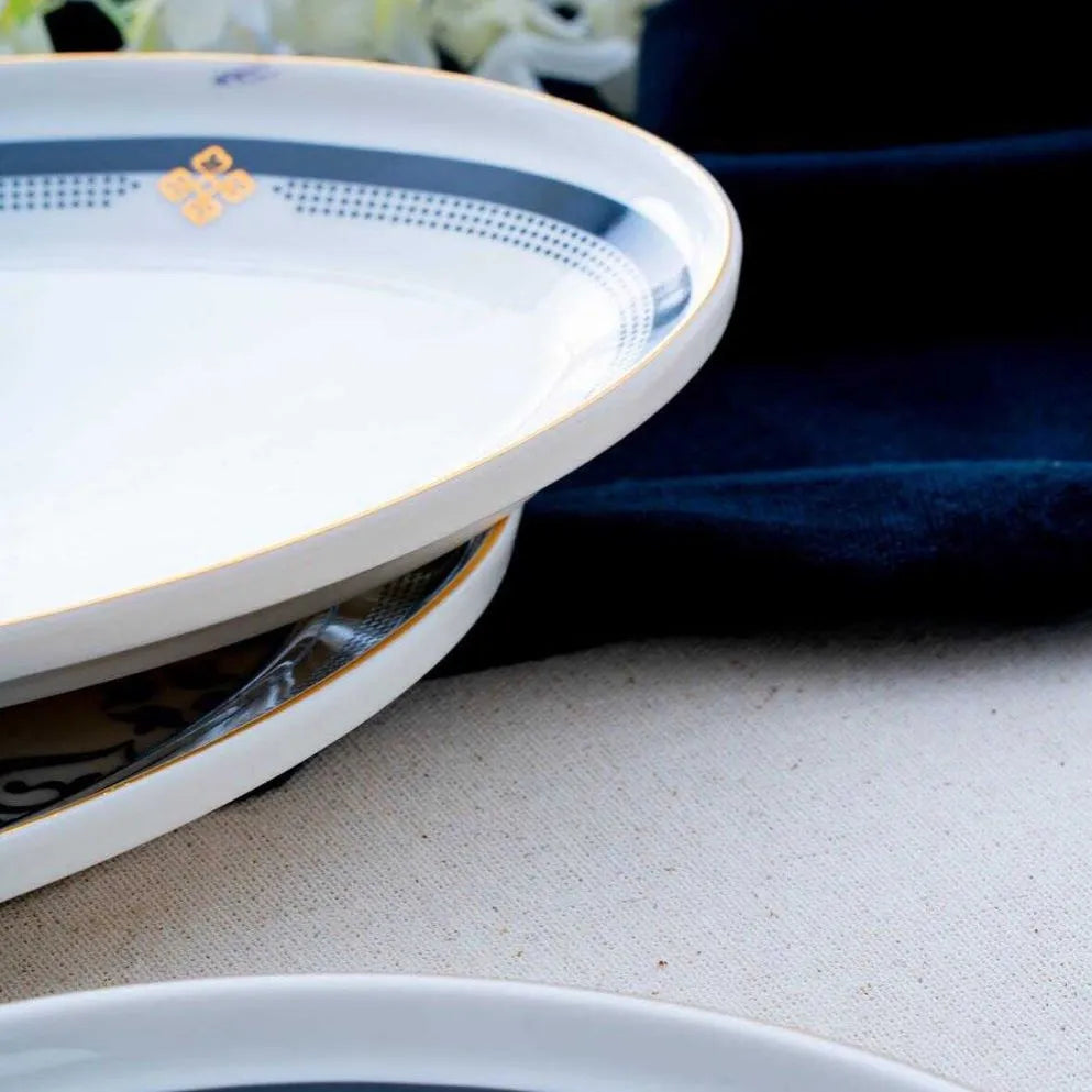 Acar Hera Siyah-Beyaz 6 kişilik 27 parca yemek takımı-Yemek Takimi-Prenseshome Leyweg-Prenseshome Leyweg