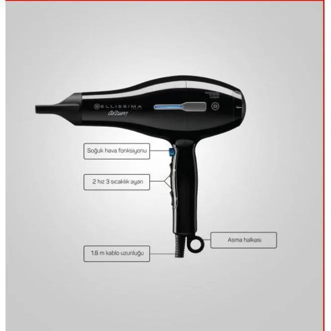 Arzum AR5004 Bellissima Profesyonel Sac Kurutma Makinesi – 2200W-Elektronik ürün-PRENSESHOME LEYWEG-Prenseshome Leyweg