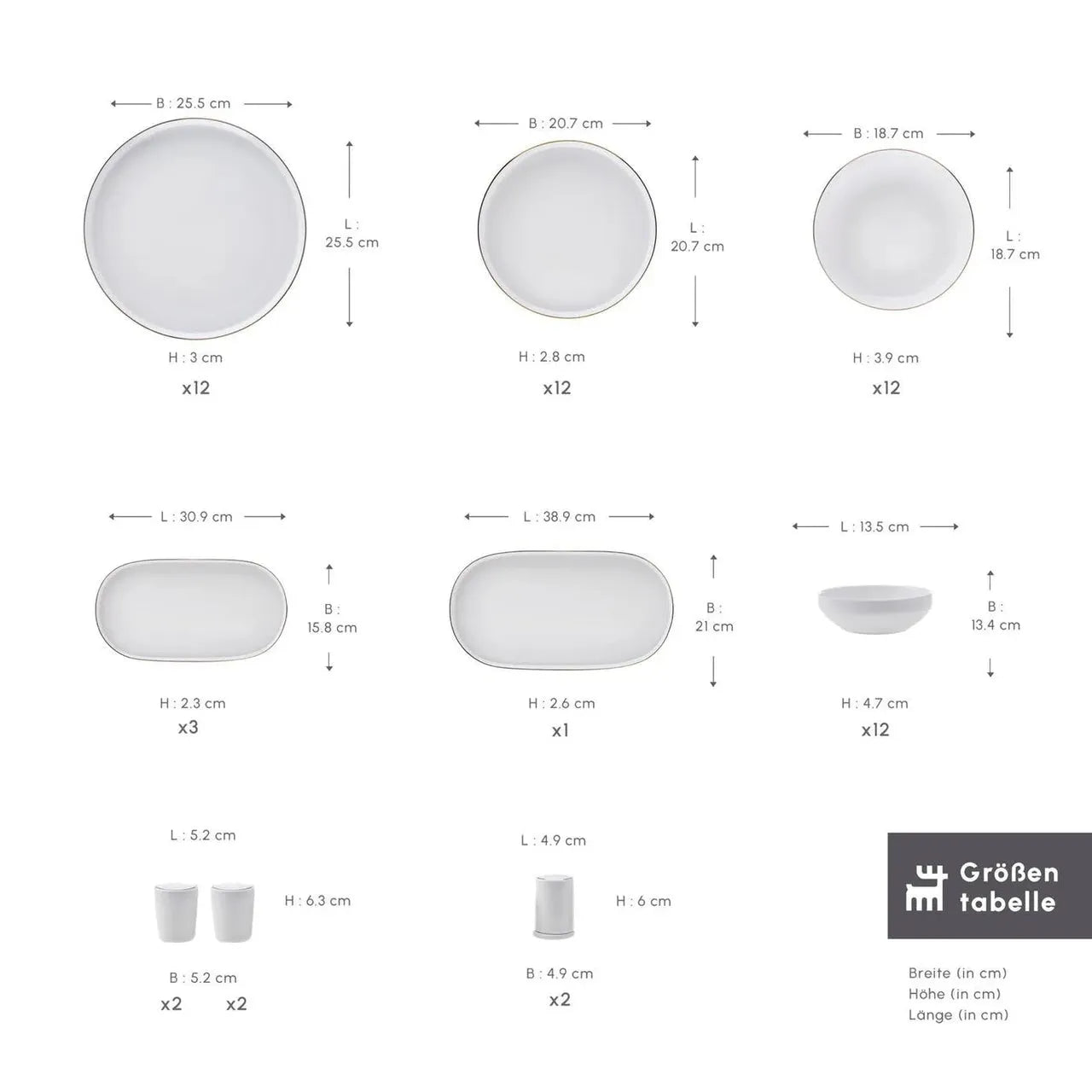 Karaca Stream Bone New Saturn Gold 12 Kişilik 59 Parça Porselen Yemek Takımı-Yemek Takimi-Prenseshome Leyweg-Prenseshome Leyweg