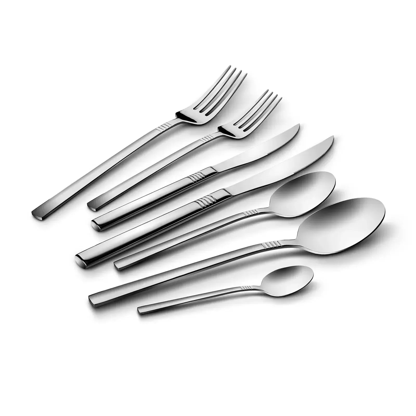 Karaca Kendo Elegance 84-delige bestekset voor 12 personen in doos, staal, vork, eetlepels, menumessen, dessertvorken, dessertlepel, dessertmes, theelepels Karaca Kendo Elegance 84-delige bestekset voor 12 personen in doos, staal, vork, eetlepels, menumessen, dessertvorken, dessertlepel, dessertmes, theelepels