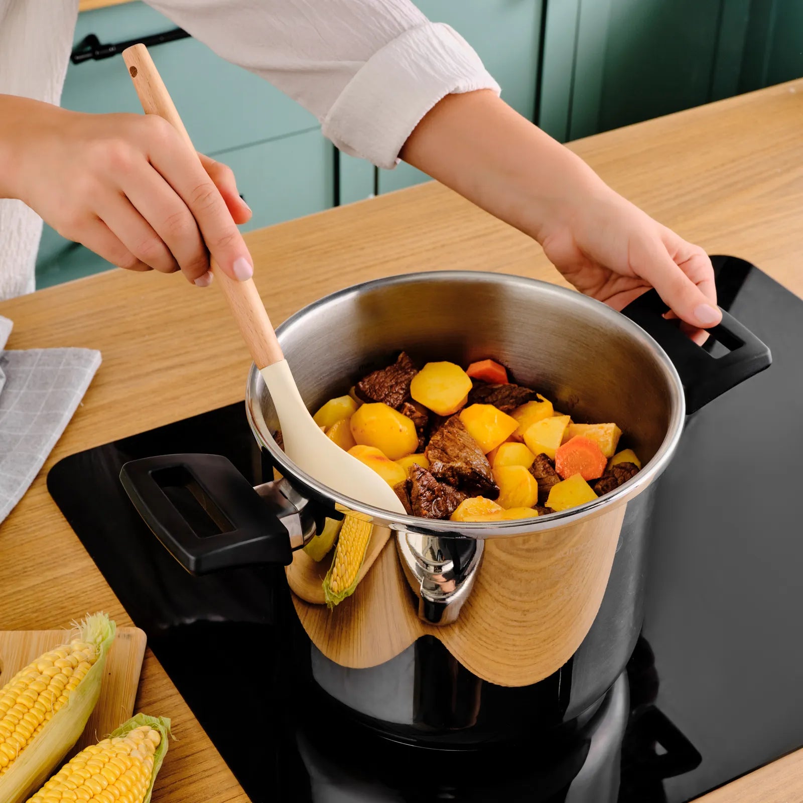 Karaca Perfect Gray Çelik Düdüklü Tencere – 4 L + 6 L Çift Kapaklı Set-mutfak urunleri-Prenseshome Leyweg-Prenseshome Leyweg