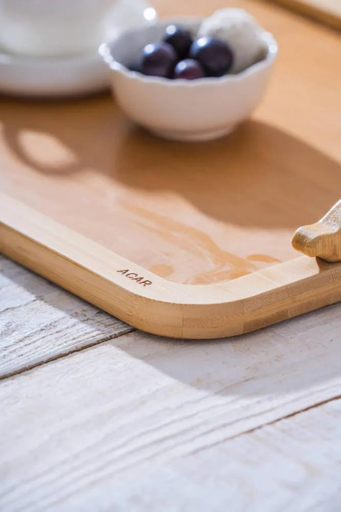 Acar Bambu Kulplu Sunum Tepsi 38,5 cm-mutfak urunleri-Prenseshome Leyweg-Prenseshome Leyweg