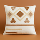 Mosaic Touch Nakışlı Dekoratif Yastık Kılıfı – 45x45 cm-Oturma odasi-Prenseshome Leyweg-Kahve & Bej-Prenseshome Leyweg