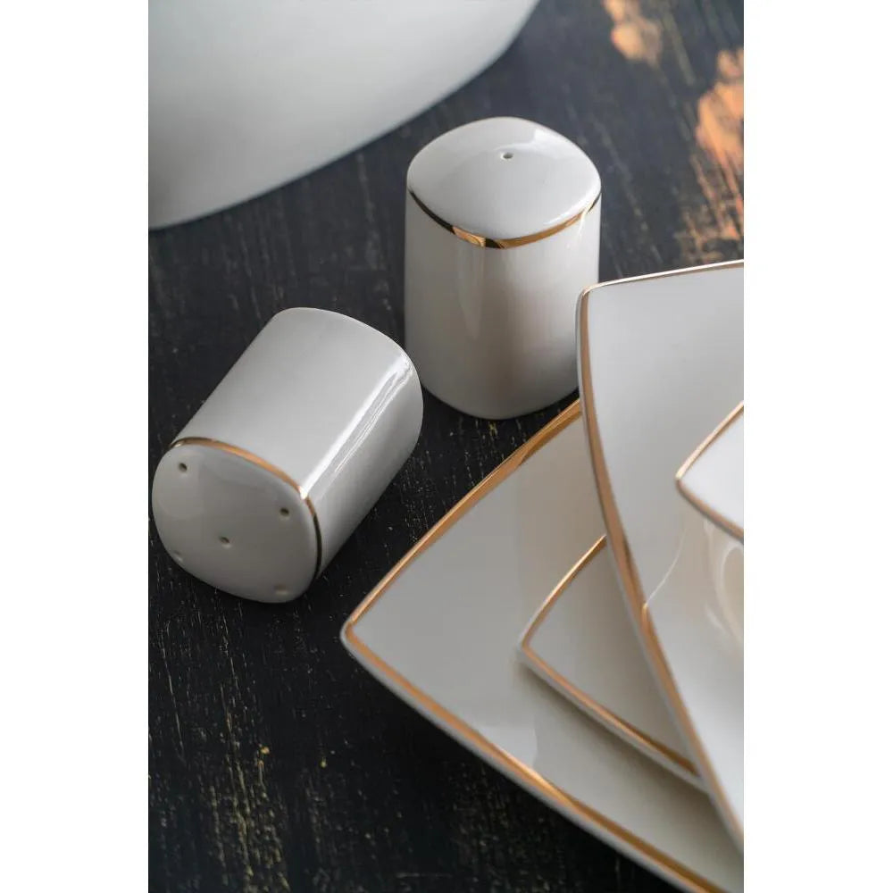 Acar Bonno 60 Parça 12 Kişilik Porselen Yemek Takımı-Sofra ürünleri-Prenseshome Leyweg-Prenseshome Leyweg