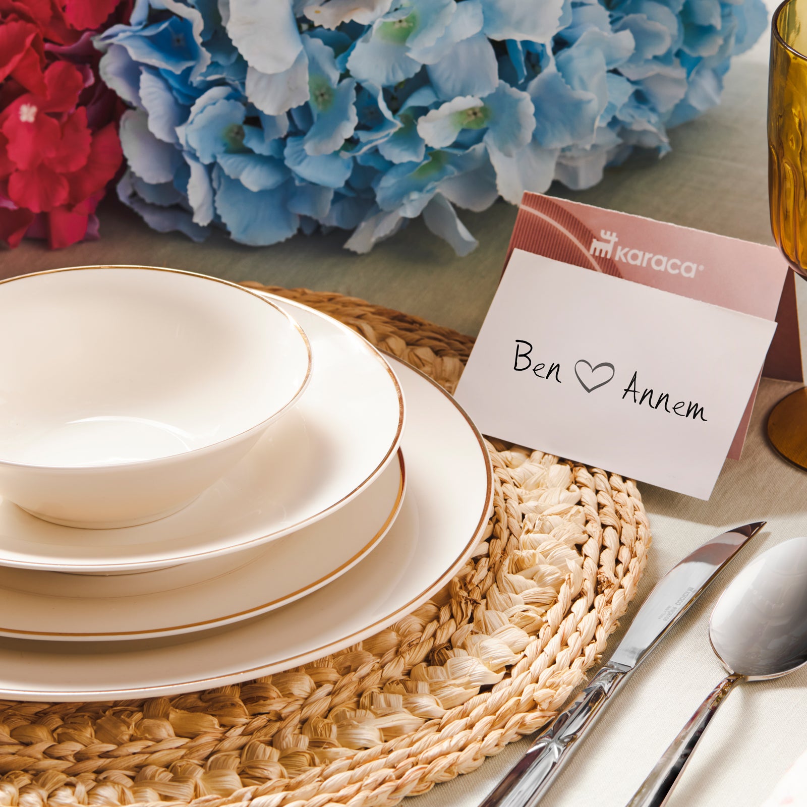 Elegance Bone Rebeca 24 Parça Yemek Takımı - Gold Detaylı Zarafet-Yemek Takimi-Prenseshome Leyweg-Prenseshome Leyweg