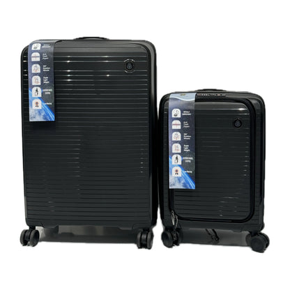 3’lü Valiz Seti – 20’’ / 24’’ / 28’’ | Dayanıklı PP Malzeme | 360° Tekerlekli Siyah-Prenseshome Leyweg-Prenseshome Leyweg