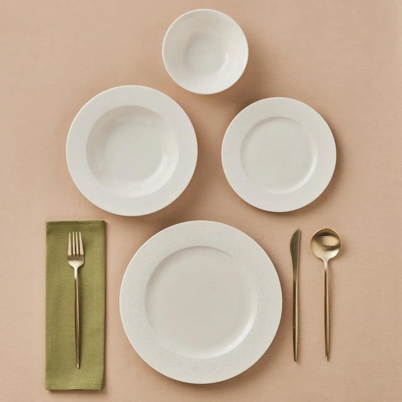 Karaca New Dome Porselen 6 Kişilik 24 Parça Sofra Takımı – Beyaz Zarafet-Yemek Takimi-Prenseshome Leyweg-Prenseshome Leyweg