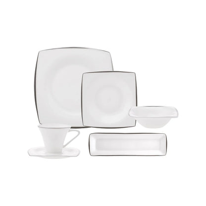 Karaca Fine Pearl Agate 26 Parça İnci Kahvaltı Takımı – 6 Kişilik Platin Detaylı-Sofra ürünleri-Prenseshome Leyweg-Prenseshome Leyweg