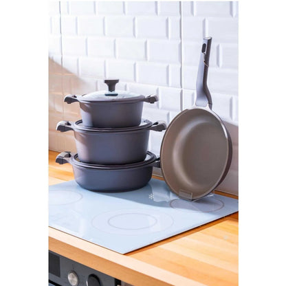 Acar Ultimate Pro Spacegrey 7 Parçalı Tencere Seti-mutfak urunleri-Prenseshome Leyweg-Prenseshome Leyweg