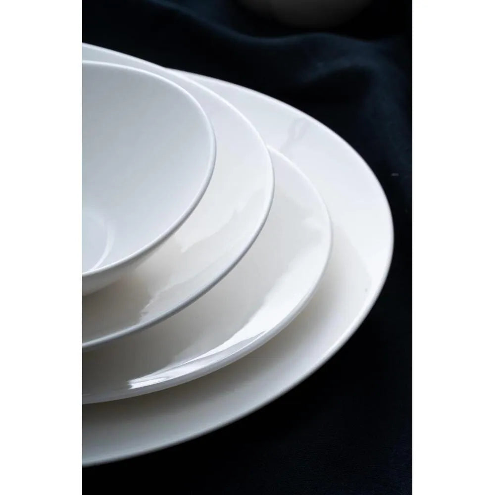 Acar Brinia Beyaz Porselen 6 Kişilik 29 Parça Yemek Takımı-Yemek Takimi-Prenseshome Leyweg-Prenseshome Leyweg