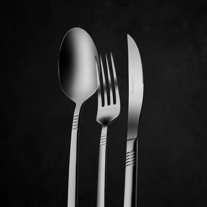 Karaca 316 Elegance Nil Platin 12 Kişilik 84 Parça Çatal Kaşık Bıçak Takımı-Sofra ürünleri-Prenseshome Leyweg-Prenseshome Leyweg