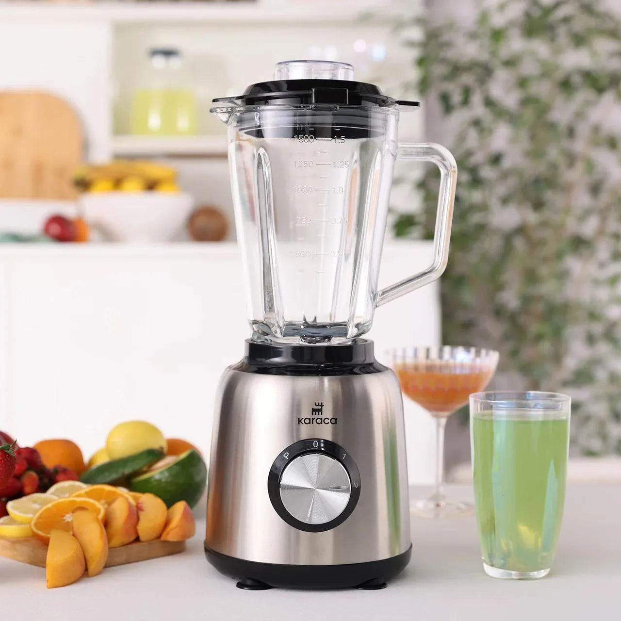 Karaca 1000W Smoothie Blender – Cam Hazne, Pulse Fonksiyonu, 6 Çelik Bıçak-Elektronik ürün-PRENSESHOME LEYWEG-Prenseshome Leyweg