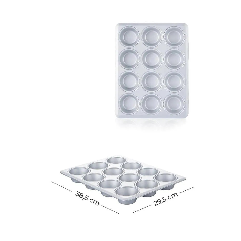 Mate Dikdörtgen Muffin Kek Kalıbı 38.5 cm – Alüminyum-mutfak urunleri-Prenseshome Leyweg-Prenseshome Leyweg