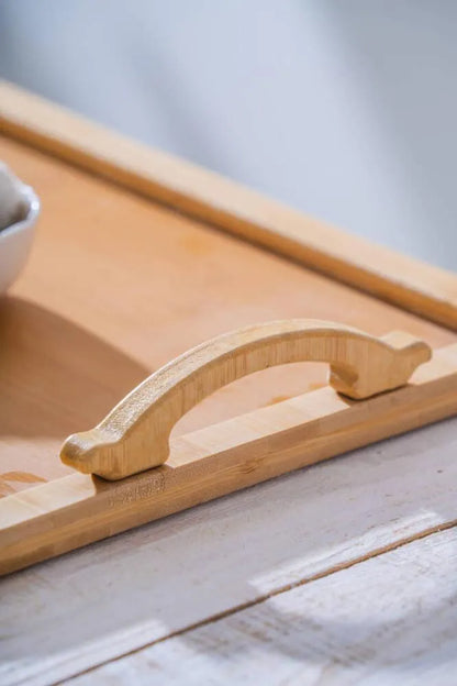 Acar Bambu Kulplu Sunum Tepsi 38,5 cm-mutfak urunleri-Prenseshome Leyweg-Prenseshome Leyweg