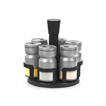 Schaffer 7 Parçalı Paslanmaz Çelik Baharat Seti-mutfak urunleri-PRENSESHOME LEYWEG-Gri-Prenseshome Leyweg