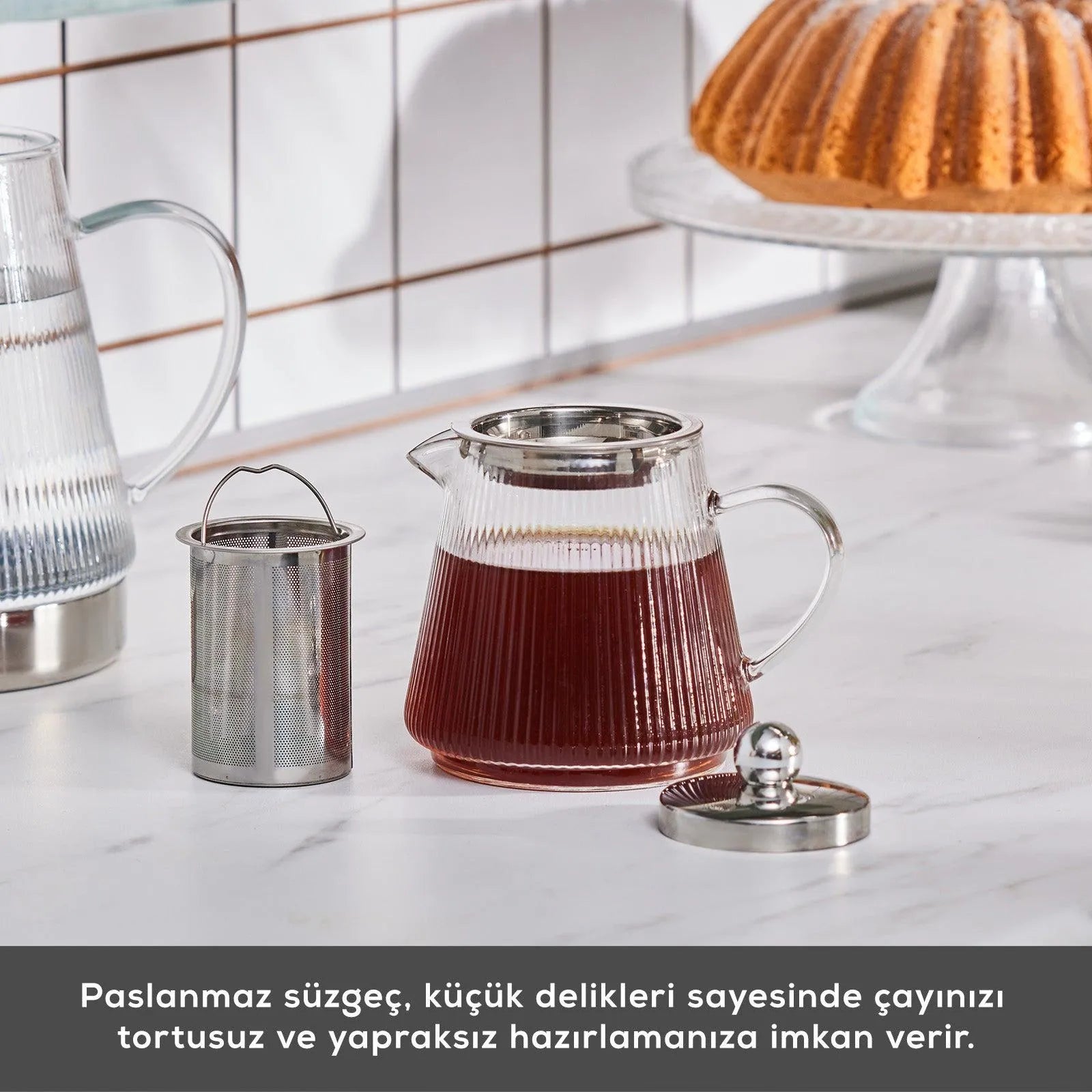 Karaca Keops XL Borosilikat Cam Çaydanlık – Isıya Dayanıklı, Şeffaf, Büyük Hacimli Tasarım-Cam urunler-PRENSESHOME LEYWEG-Prenseshome Leyweg