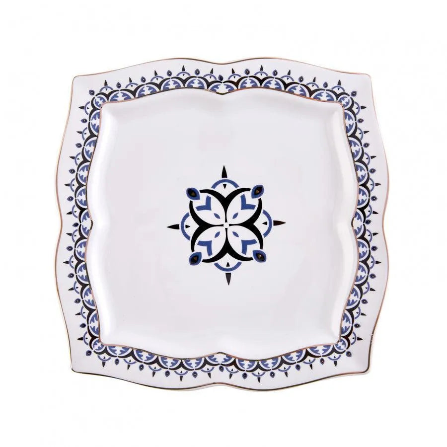 Karaca Blau 32 Parça Kahvaltı Takımı – 6 Kişilik Kare Porselen Set-Prenseshome Leyweg-Prenseshome Leyweg