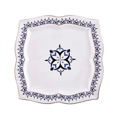 Karaca Blau 32 Parça Kahvaltı Takımı – 6 Kişilik Kare Porselen Set-Prenseshome Leyweg-Prenseshome Leyweg