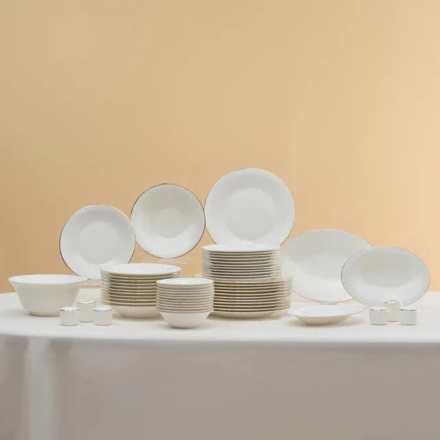 Karaca Fine Pearl Fame 58 Parça 12 Kişilik Yemek Takımı Gold Detayli-Yemek Takimi-Prenseshome Leyweg-Prenseshome Leyweg