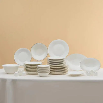 Karaca Fine Pearl Fame 58 Parça 12 Kişilik Yemek Takımı Gold Detayli-Yemek Takimi-Prenseshome Leyweg-Prenseshome Leyweg