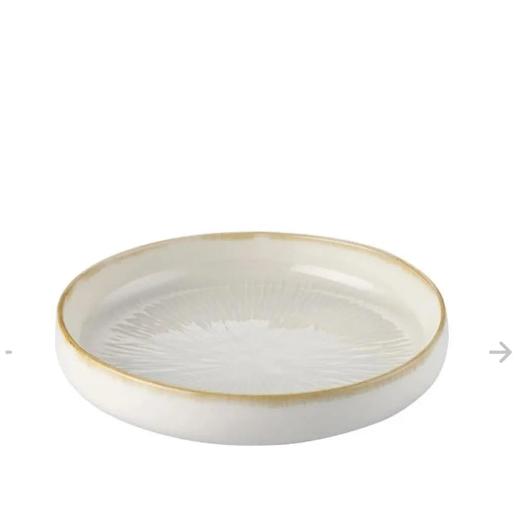 Bricard Pau mat 25 Parca 6 Kisilik Yemek Takimi - Beyaz Bej-Yemek Takimi-Prenseshome Leyweg-Prenseshome Leyweg