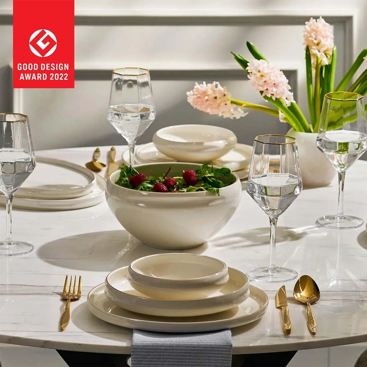 Karaca Streamline Sunset Gold Detaylı 59 Parça 12 Kişilik Yemek Takımı-Yemek Takimi-Prenseshome Leyweg-Prenseshome Leyweg