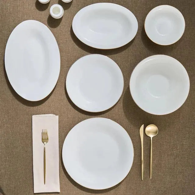 Karaca Fine Pearl Fame 58 Parça 12 Kişilik Yemek Takımı Gold Detayli-Yemek Takimi-Prenseshome Leyweg-Prenseshome Leyweg