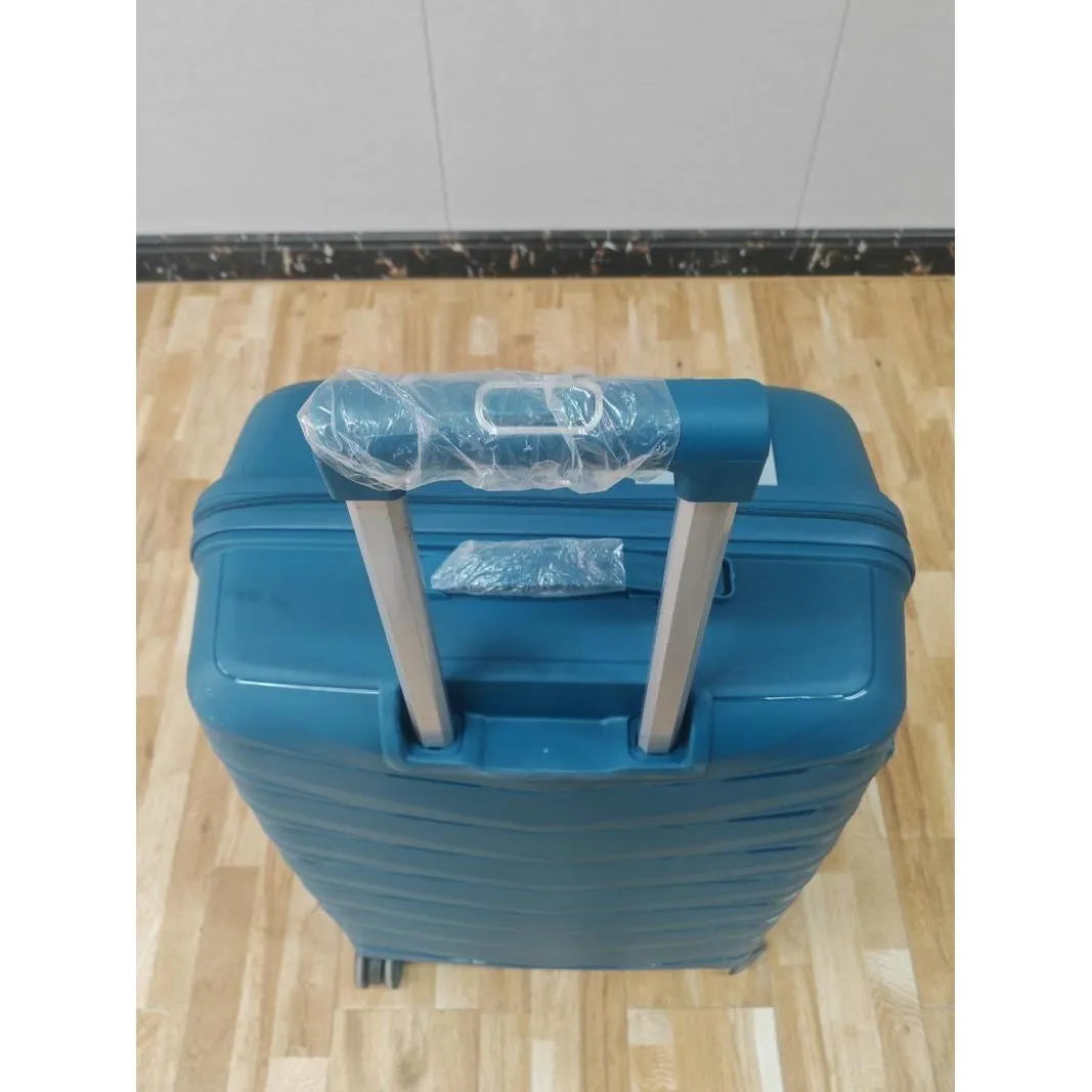 4 Parça Polipropilen Bavul Seti (20 – 24 – 28 inc )+ Makyaj Çantası Mavi-Prenseshome Leyweg-Prenseshome Leyweg