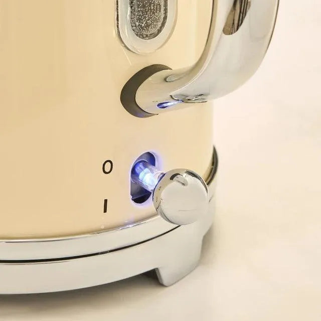 Homend Vintage Heatrow 1627H Kettle – Krem Renk, 1.8 Lt, 2200W, Paslanmaz Çelik-Elektronik ürün-Prenseshome Leyweg-Prenseshome Leyweg
