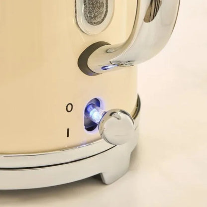 Homend Vintage Heatrow 1627H Kettle – Krem Renk, 1.8 Lt, 2200W, Paslanmaz Çelik-Elektronik ürün-Prenseshome Leyweg-Prenseshome Leyweg