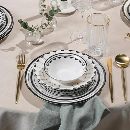 Karaca Maraş New Generation Bone 6 Kişilik 24 Parça Yemek Takımı-Yemek Takimi-Prenseshome Leyweg-Prenseshome Leyweg