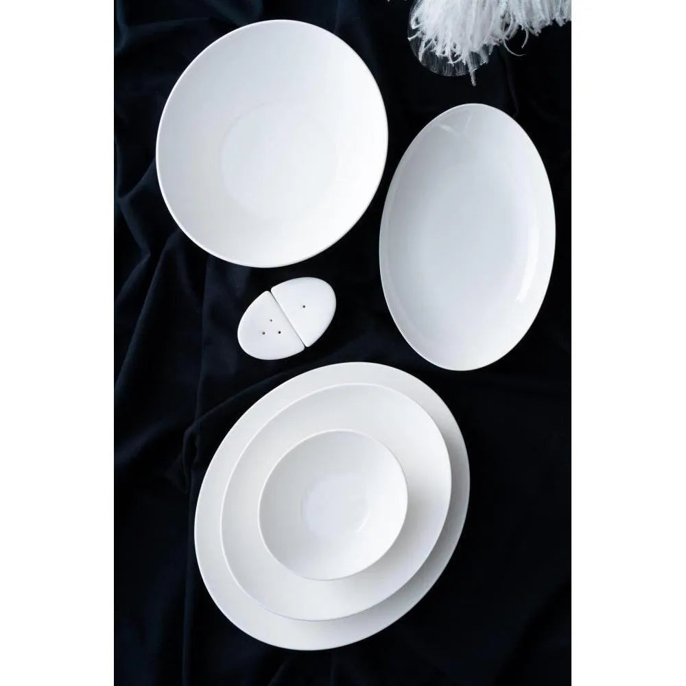 Acar Brinia Beyaz Porselen 6 Kişilik 29 Parça Yemek Takımı-Yemek Takimi-Prenseshome Leyweg-Prenseshome Leyweg