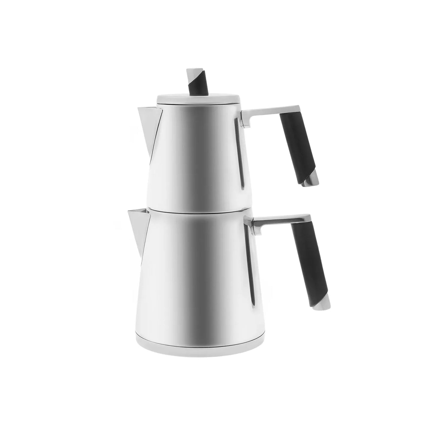 Karaca Powersteel 316+ Çelik İndüksiyon Tabanlı Çaydanlık Takımı – Orta Boy, Blend Tasarım-mutfak urunleri-PRENSESHOME LEYWEG-Prenseshome Leyweg