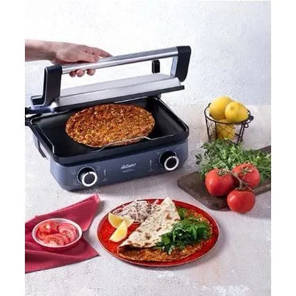 Arzum AR2043-INX Maxi Grill Çok Fonksiyonlu Pişirici + Fırın Tepsisi-Elektronik ürün-Prenseshome Leyweg-Prenseshome Leyweg
