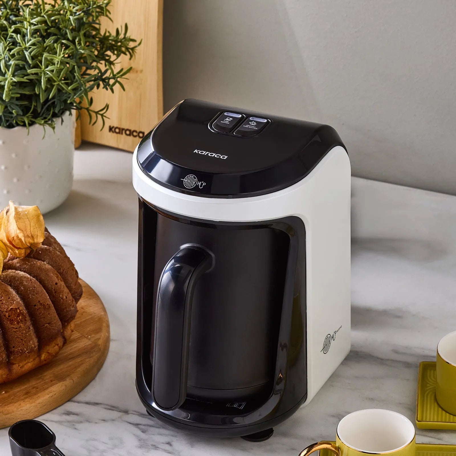 Karaca Hatır Hüps Sütlü Türk Kahve Makinesi Beyaz-Elektronik ürün-Prenseshome Leyweg-Prenseshome Leyweg