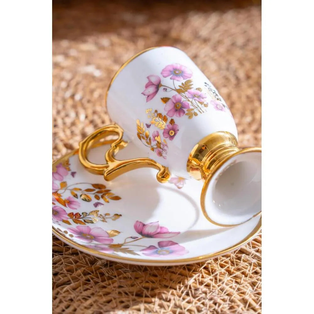 Acar Parlin 6 Kisilik Kahve Fincani Takimi - 90 ml-Prenseshome Leyweg-Prenseshome Leyweg