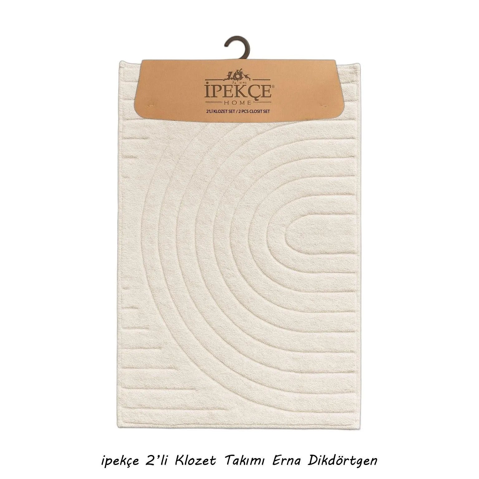 İpekçe Pamuklu 2’li Banyo Paspas Seti Sunset - Dikdörtgen (60x100 cm & 50x60 cm)-Banyo ürünleri-Prenseshome Leyweg-Prenseshome Leyweg