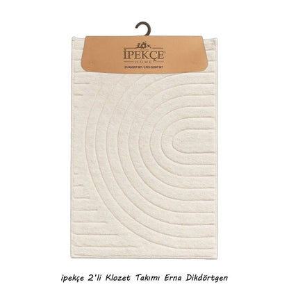 İpekçe Pamuklu 2’li Banyo Paspas Seti Sunset - Dikdörtgen (60x100 cm & 50x60 cm)-Banyo ürünleri-Prenseshome Leyweg-Prenseshome Leyweg
