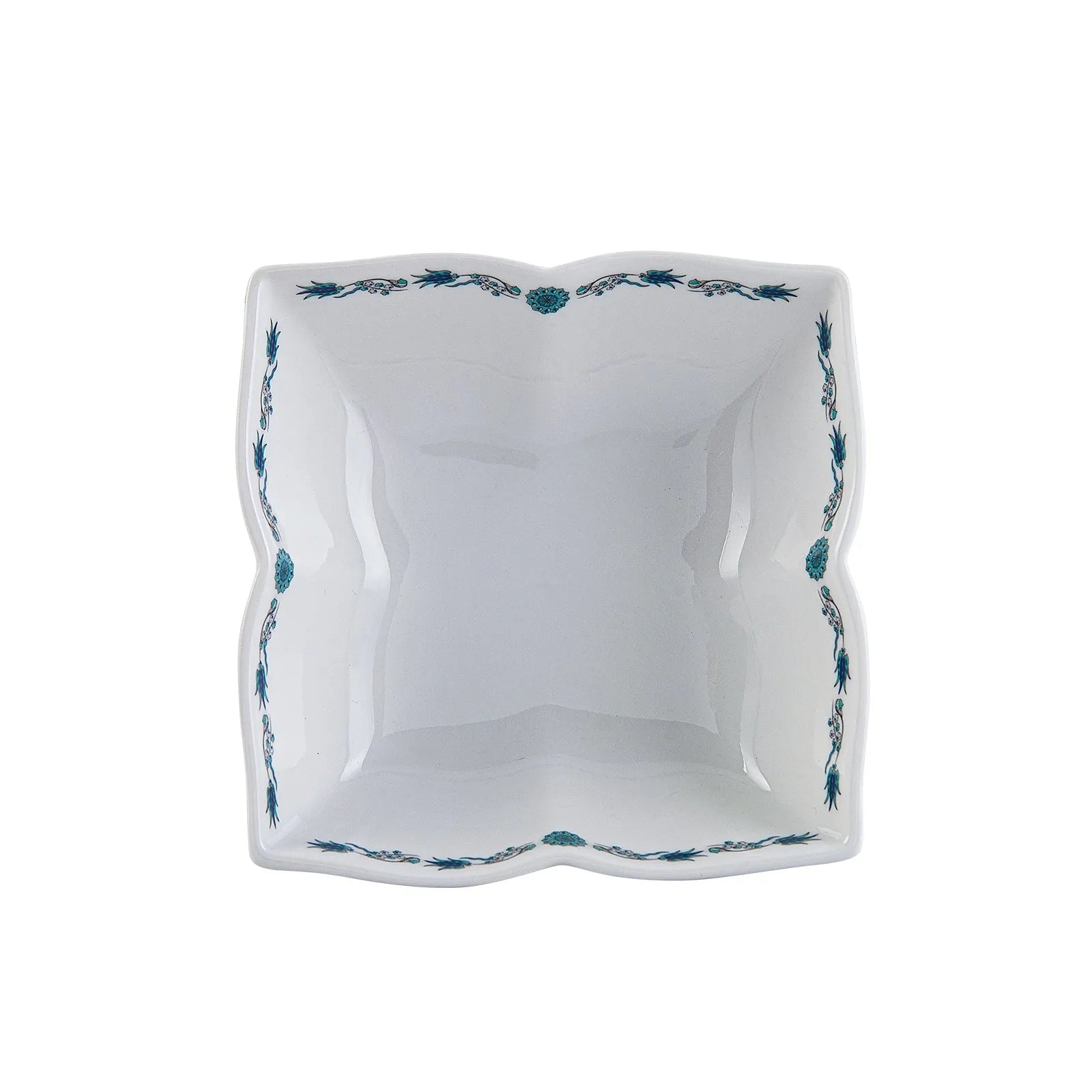 Karaca İznik 32 Parça Kahvaltı Takımı – 6 Kişilik Kare Desenli Porselen Set-Sofra ürünleri-Prenseshome Leyweg-Prenseshome Leyweg