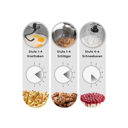 Karaca Mastermaid Chef Pro Mutfak Robotu – 1500W Çift Kollu, Uzay Grisi, Geniş Hazneli-Elektronik ürün-PRENSESHOME LEYWEG-Prenseshome Leyweg