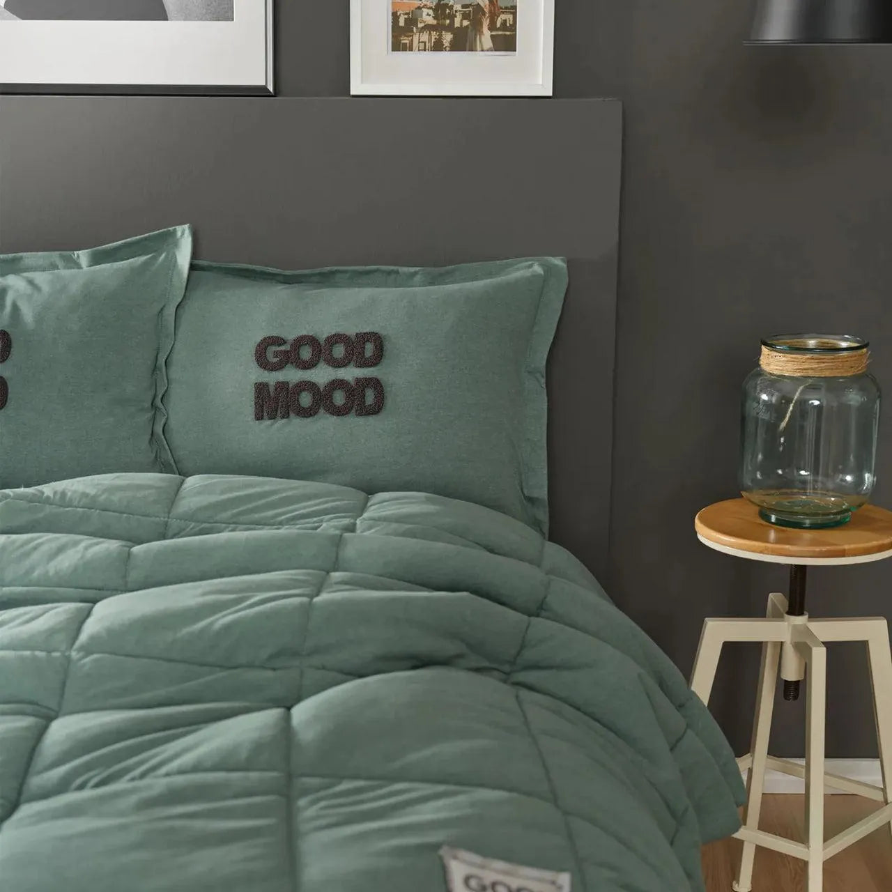 Karaca Home Motto Cotton Comfort Çift Kişilik Uyku Seti – Petrol-Yatak Odasi-Prenseshome Leyweg-Prenseshome Leyweg