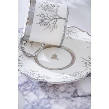 Acar Kieran 6 Kişilik Silver Kahve Fincanı Takımı - 90 ml-Prenseshome Leyweg-Prenseshome Leyweg