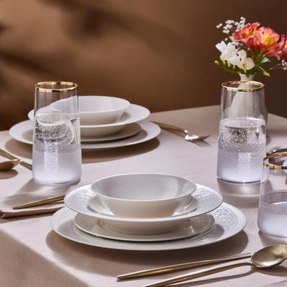 Karaca New Dome Porselen 6 Kişilik 24 Parça Sofra Takımı – Beyaz Zarafet-Yemek Takimi-Prenseshome Leyweg-Prenseshome Leyweg